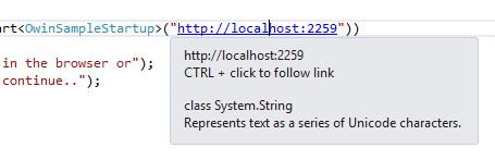 Opening Localhost in Visual Studio